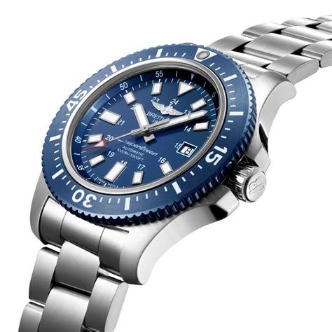 breitling superocean 44 special steel mariner blue|Breitling Superocean 44 blue version.